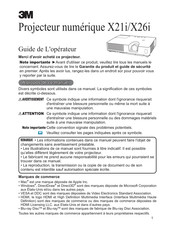 3M X26i Guide De L'opérateur