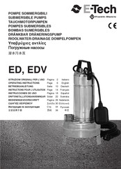 E-Tech ED 5 Instructions Pour L'utilisation