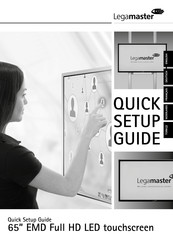 Legamaster eScreen 65EMD Guide D'installation Rapide