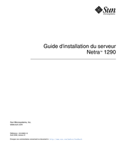 Sun Microsystems Netra 1290 Guide D'installation