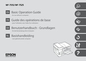 Epson WF-7525 Guide Des Operations De Base