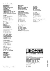 Thomas 1250 S Notice D'utilisation