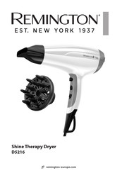 Remington Shine Therapy Dryer D5216 Mode D'emploi