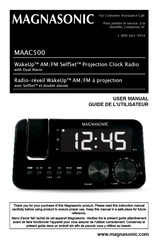 Magnasonic WakeUp MAAC500 Guide De L'utilisateur