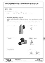 HAWE Hydraulik BVP 1 Serie Mode D'emploi