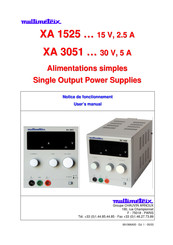 Multimetrix XA 1525 Notice De Fonctionnement