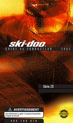 BOMBARDIER ski-doo MX-Z 380 F 2003 Guide Du Conducteur