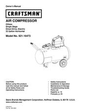 Craftsman 921.16473 Manuel Du Propriétaire