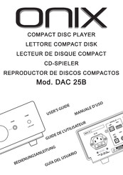 Onix DAC 25B Guide De L'utilisateur