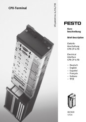 Festo CPX-CP-4-FB Mode D'emploi