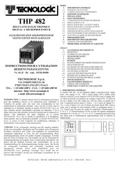 Tecnologic THP 482 Instructions Pour L'utilisation