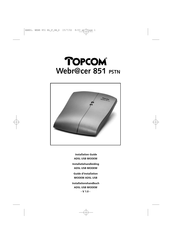 Topcom Webracer 851 PSTN Guide D'installation