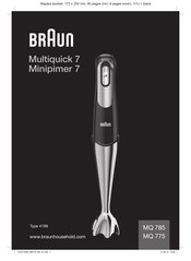 Braun Multiquick 7 MQ775 Instructions