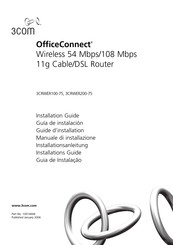 3com OfficeConnect 3CRWER100-75 Guide D'installation