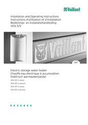 Vaillant VEN 5/5 Serie Instructions D'utilisation Et D'installation