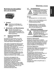 Pepperl+Fuchs KH-LCD-24-24VDC Mode D'emploi