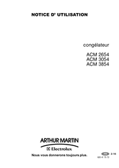 Electrolux ARTHUR MARTIN ACM 2654 Notice D'utilisation