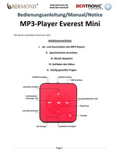 BERTRONIC Everest Mini Notice