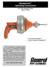 General Pipe Cleaners Handylectric Manuel D'instructions