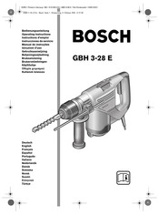 Bosch GBH 3-28 E Instructions D'emploi