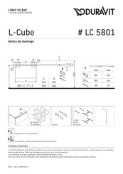 Duravit L-Cube LC 5801 Notice De Montage