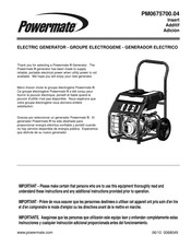 Powermate PM0675700.04 Mode D'emploi