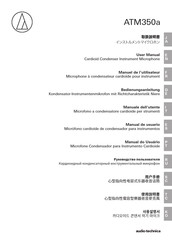 Audio-Technica ATM350a Manuel De L'utilisateur
