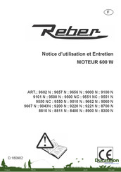 REBER 9500 NC Notice D'utilisation