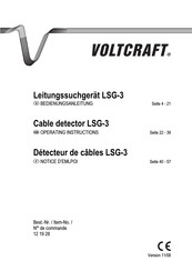 VOLTCRAFT LSG-3 Mode D'emploi