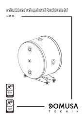 DOMUSA TEKNIK BT 50 Instructions D'installation Et De Fonctionnement