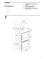 Gaggenau BX 281-6 Série Notice De Montage