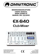 Omnitronic EX-840 Mode D'emploi