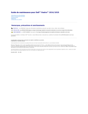 Dell Vostro 1015 Guide De Maintenance