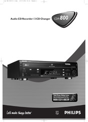 Philips CDR800BK Mode D'emploi