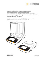 Sartorius Secura Notice D'installation Et D'utilisation