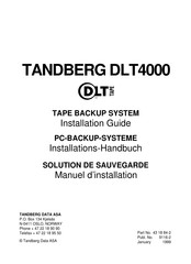 TANDBERG DLT4000 Manuel D'installation