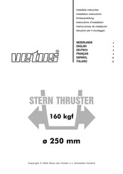 Vetus STERN250P Instructions D'installation