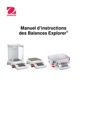 OHAUS Explorer EX125 Manuel D'instructions