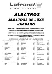 Lofrans ALBATROS DE LUXE Instructions De Montage, D'utilisation Et De Maintenance