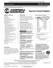 Campbell Hausfeld CHN10302 Mode D'emploi