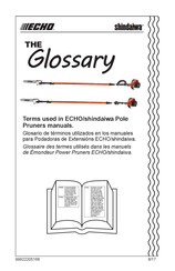 Echo shindaiwa THE Glossary Mode D'emploi