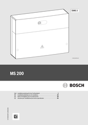 Bosch MS 200 Notice D'installation