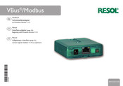 Resol VBus/Modbus Manuel