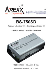 Arexx BS-750SD Mode D'emploi