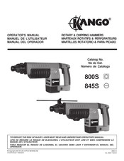 Kango 800S Manuel De L'utilisateur