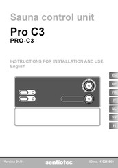 Sentiotec PRO-C3 Instructions Pour L'installation Et L'utilisation