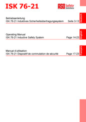 ASO Safety Solutions ISK 76-21 Manuel D'utilisation