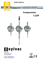sylvac S 229 Mode D'emploi