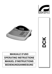 Videotec DCK Manuel D'instructions