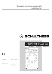 Schulthess SPIRIT ProLine WE 8120 Mode D'emploi